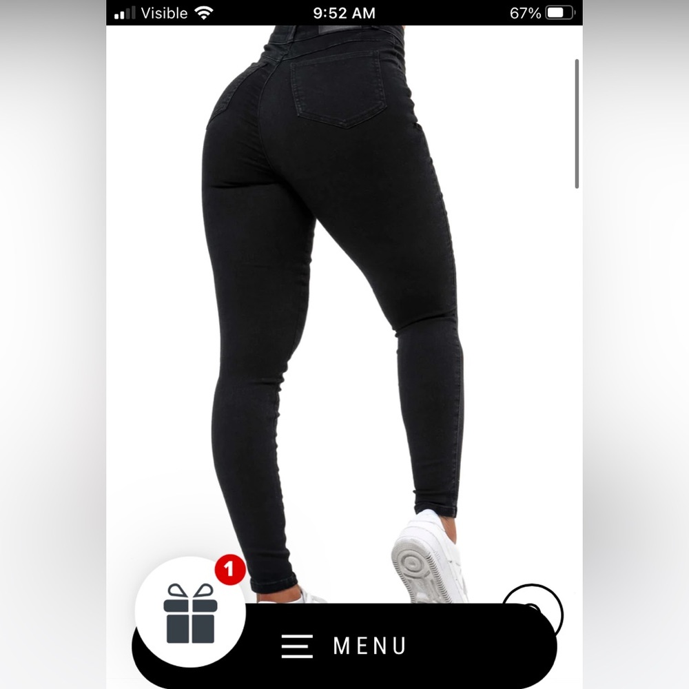 Black contour V2 high waisted FitJeans!! Size xs.